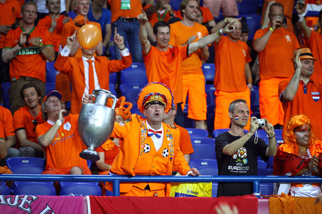 Dutch Football Fans Cheering