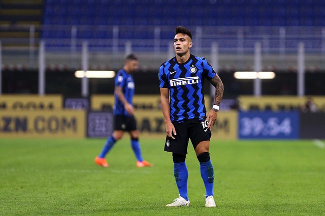 Inter Milan player looking worried