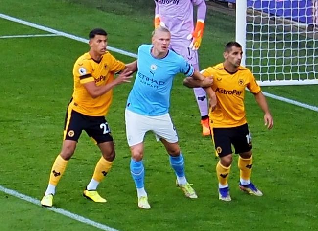 Haaland playing for Man City
