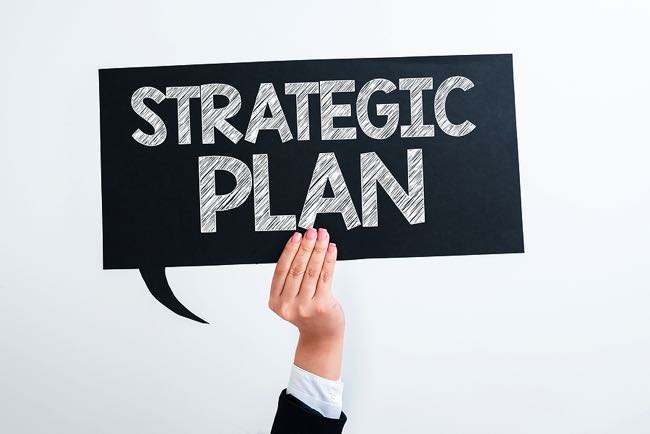Strategic plan sign