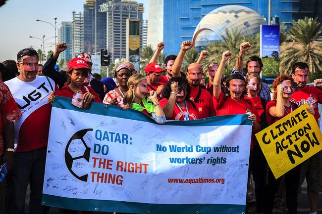 Qatar worker protests